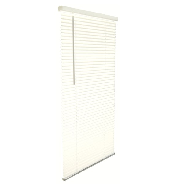 Living Accents Vinyl 1 in. Blinds 30 in. W X 64 in. H Alabaster Cordless MAX3064AL - main